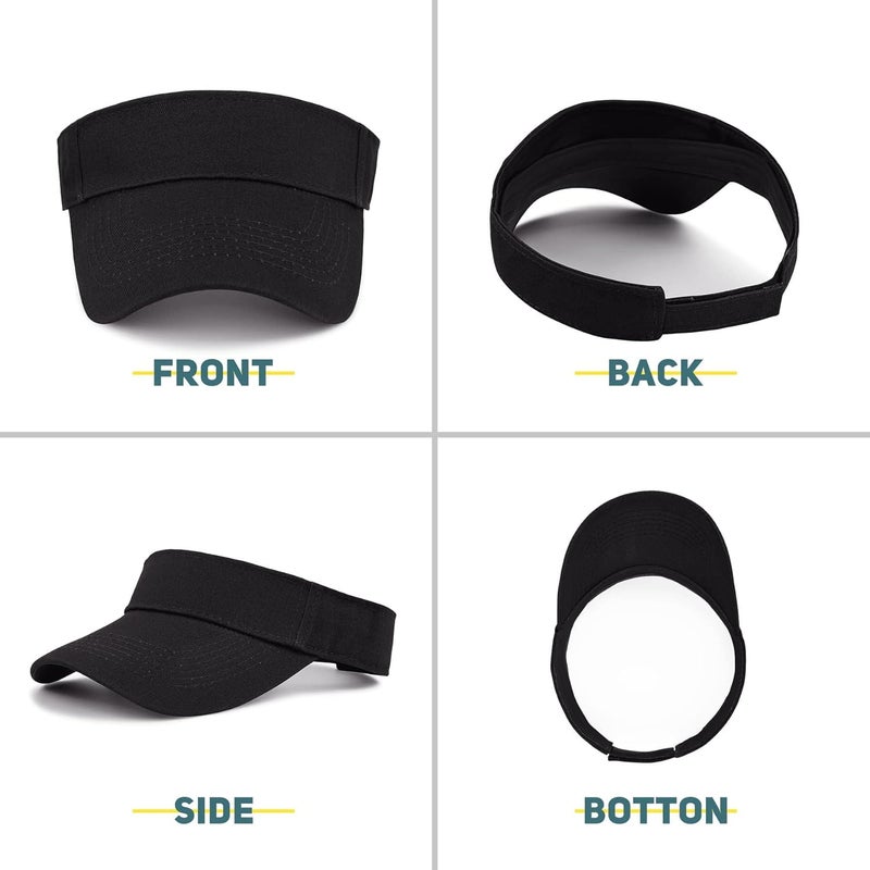 Zando Sun Visor Hats for Women - Sports Quick Dry Adjustable Unisex Cap for Golf Tennis Pickleball Vacation Outfit for Beach - Image 5